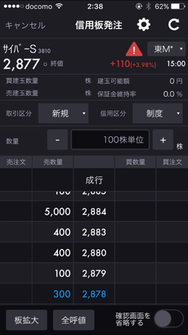 通常時は板があるところのみ表示されている