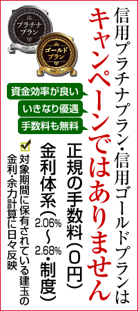 制度信用金利（年率）2.18％?　信用手数料0円／無料　100億円未満まで即日出勤可能　100億円まで信用盾玉上限を拡大可能